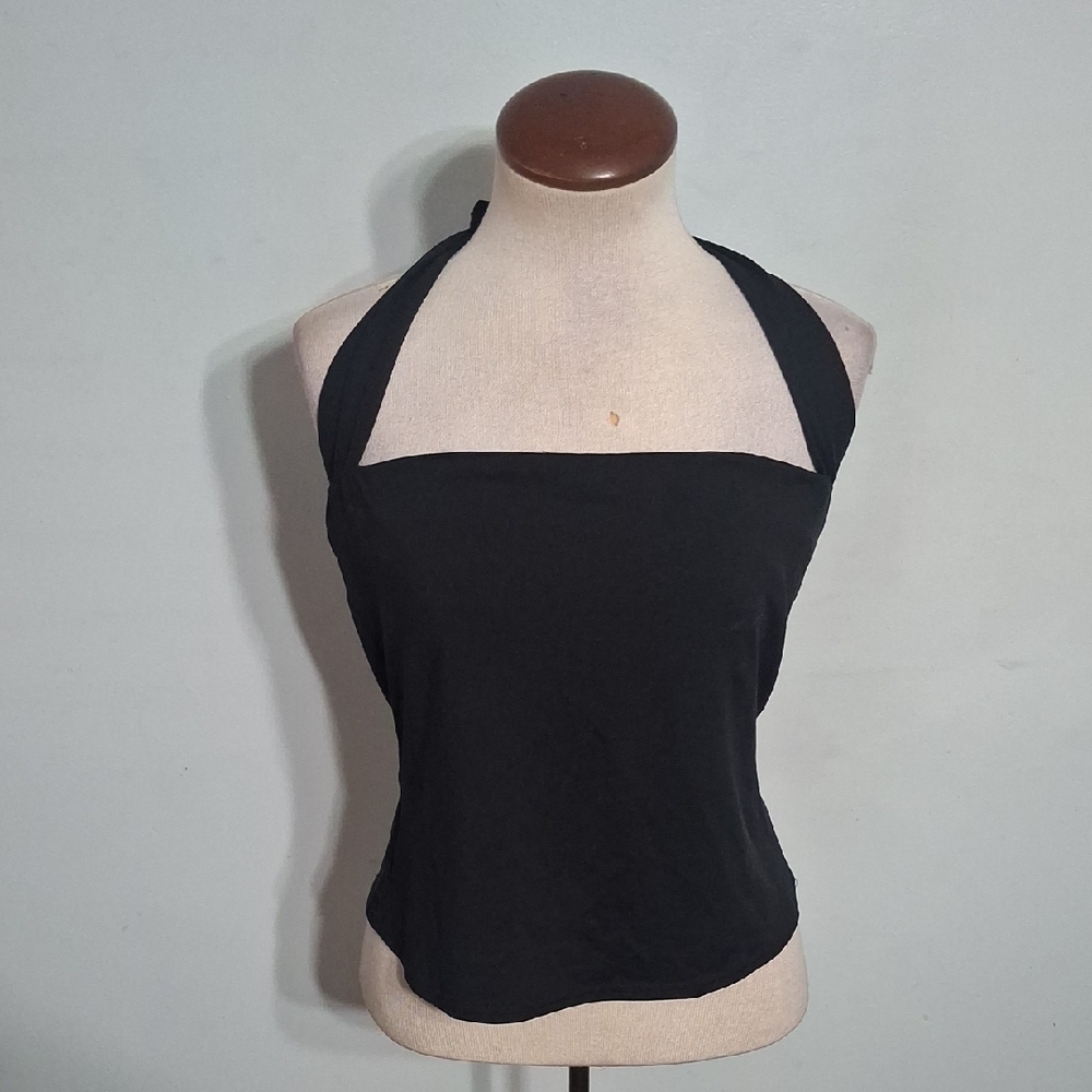 Black Halter Cami- W Sz Large